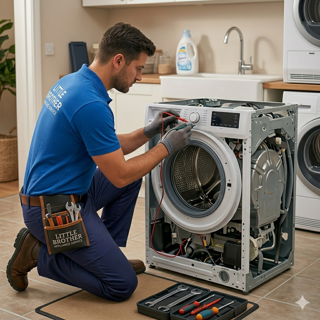 Appliance service in progress